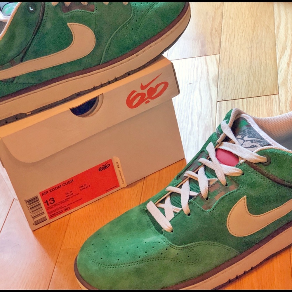 SOLD | Green/white Suede Air Zoom Cush RARE | Nike - Picture 8 of 8